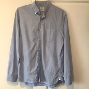 Bonobos Slim Fit Blue Oxford Button Down Shirt L
